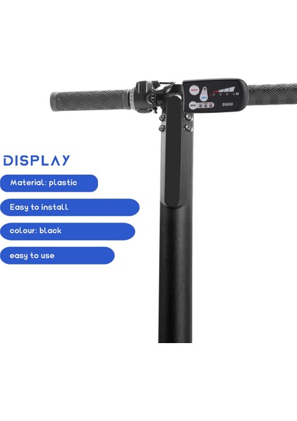 Elektrikli Bisiklet 36V48V S800 LED LCD Metre Kontrol Paneli Ekran Ebike Denetleyicisi Için 5 Pin Su Geçirmez Fiş Konnektörü (Yurt Dışından)