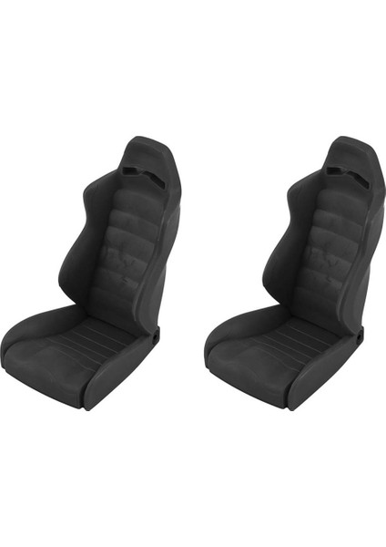 2x Plastik Sürüş Koltuğu 1/10 Rc Paletli Araba Eksenel SCX10 Wraith RR10 Trx4 Kısa Kulvar, Siyah (Yurt Dışından)