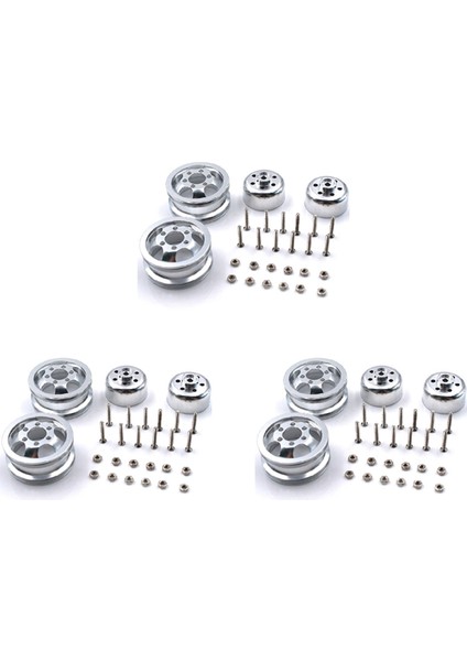 6x Metal Yükseltme Darbeye Dayanıklı Tekerlek Göbeği Jant B1 B16 B24 B36 C14 C24 1/16 Rc Kamyon Vidalı (Yurt Dışından)