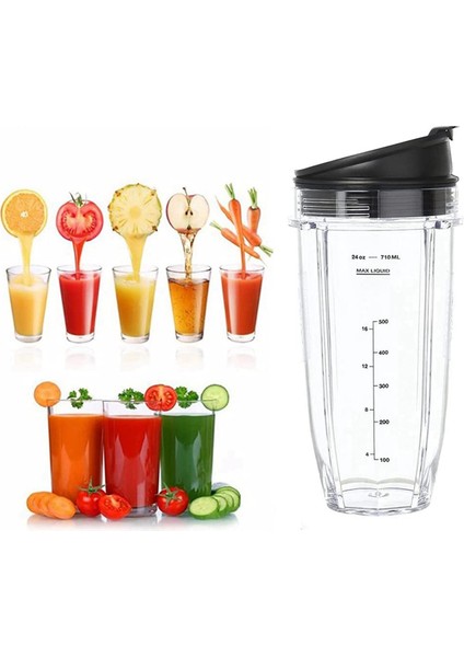 Blender Kabı Için 2x Blender Kabı Değişimi, Blender Yedek Parçaları, Blender Parçaları (24 OZ/710 Ml) (Yurt Dışından) fırsatları