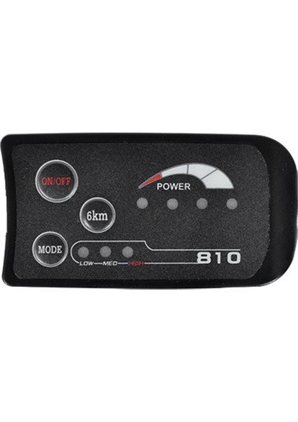 5pın S810 E-Bisiklet LED Ekran Ölçer IP65 36V Elektrikli Bisiklet Elektrikli Bisiklet Ölçer Için (Yurt Dışından)