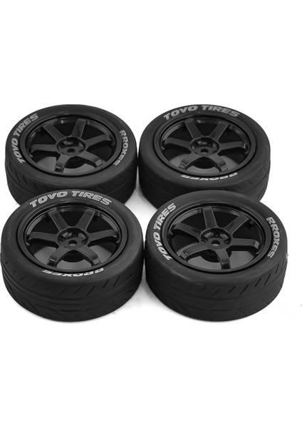 1/10 Rc Yarış Araba Lastikleri TT01 TT02 XV01 Için Drift Araba Lastiği, Siyah (Yurt Dışından)