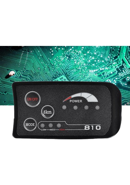 5pın S810 E-Bisiklet LED Ekran Ölçer IP65 36V Elektrikli Bisiklet Elektrikli Bisiklet Ölçer Için (Yurt Dışından)