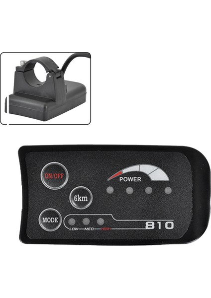 5pın S810 E-Bisiklet LED Ekran Ölçer IP65 36V Elektrikli Bisiklet Elektrikli Bisiklet Ölçer Için (Yurt Dışından)