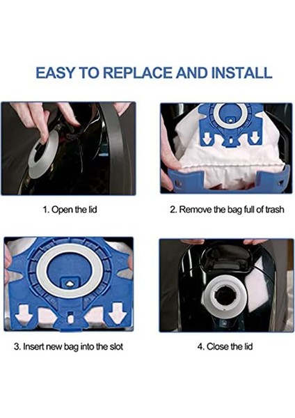 Clic C1 Complete C2,c3 Için Airclean Gn Filtre Torbaları (Yurt Dışından)