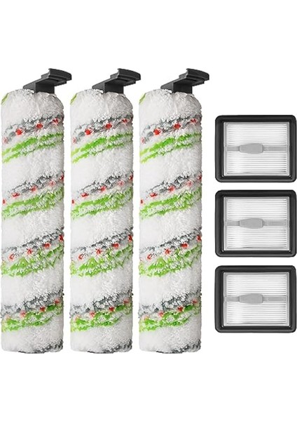 X7 Crosswave 3279 3277 3011 3055 Çok Yüzeyli Hepsi Bir Arada Islak-Kuru Vakum Için Fırça Rulo Filtre Kiti (Yurt Dışından)