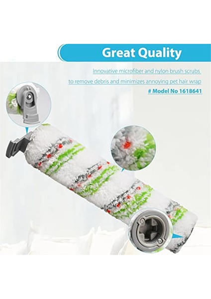 X7 Crosswave 3279 3277 3011 3055 Çok Yüzeyli Hepsi Bir Arada Islak-Kuru Vakum Için Fırça Rulo Filtre Kiti (Yurt Dışından)