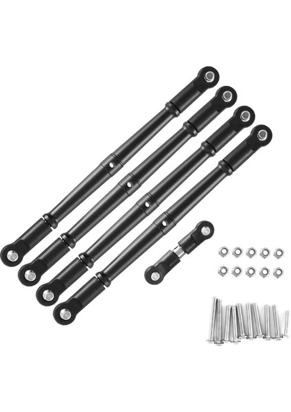Metal Ön ve Arka Bağlantı Çubuğu Bağlantı Çubuğu Çekme Çubuğu Servo Çubuğu, Siyah (Yurt Dışından) modelleri