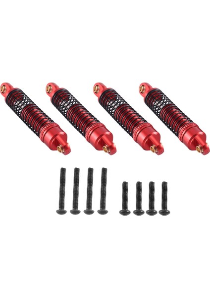 4pcs Metal Amortisörler Amortisör 1/18 Rc Araba Için, Kırmızı (Yurt Dışından) fiyatları