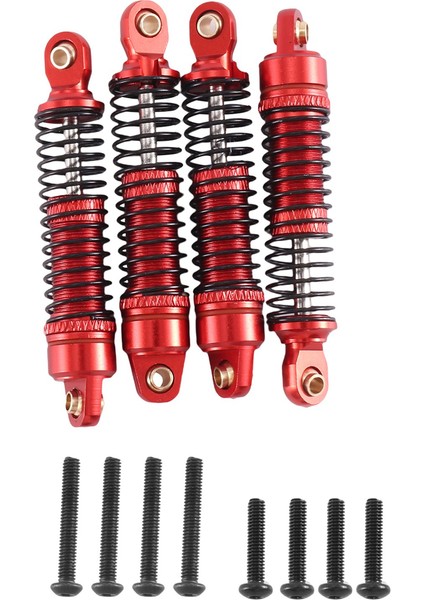 4pcs Metal Amortisörler Amortisör 1/18 Rc Araba Için, Kırmızı (Yurt Dışından) indirimleri