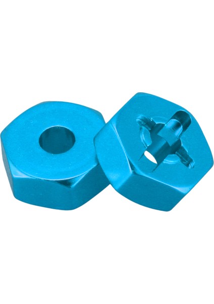 5x Alüminyum Alaşım 12MM Birleştirici Tekerlek Hub Hex Adaptörü Yükseltmeler Için 144001 1/14 Rc Araba Yedek Parçaları, Mavi (Yurt Dışından) fırsatları
