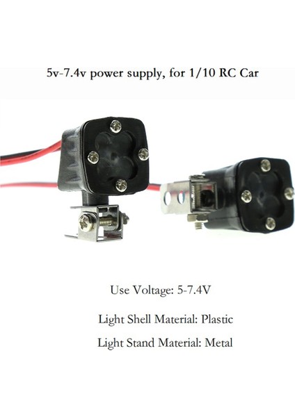 Rc Araba LED Işıkları 1/10 Rc Paletli Eksenel X4 X6 SCX10 (Yurt Dışından) modelleri