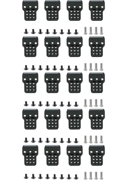 20X Metal Ayarlanabilir Braket Genişletici Koltuk C14 C24 C34 C44 B14 B16 B24 B36 Siyah (Yurt Dışından)