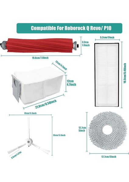 Q /P10 Robot Süpürge Aksesuar Seti (Yurt Dışından) fiyatları