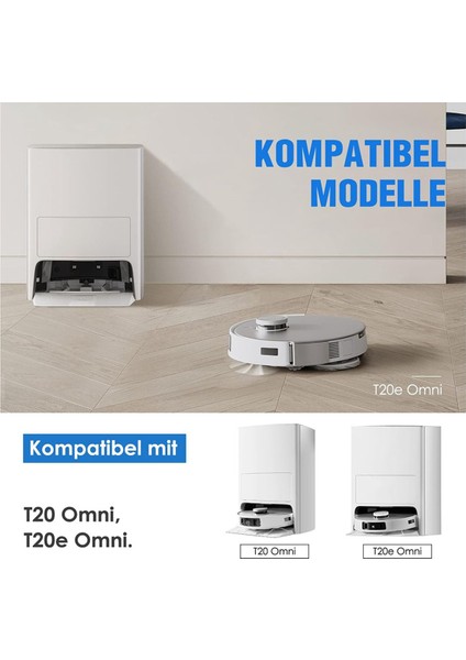 Deebot X1 OMNI/T10 Omnı Robotlu Süpürge Yedek Parça Toz Torbası Hepa Filtre Ana Yan Fırça Paspas Bezi (Yurt Dışından) modelleri