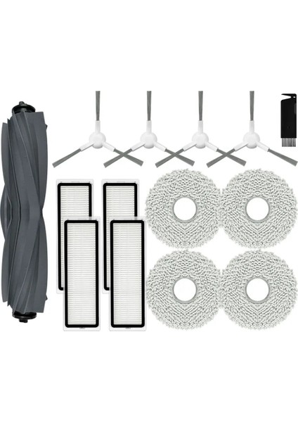 Bot Için W10S W10S Pro W20 Robotlu Süpürge Ana Silindir Yan Fırça Hepa Filtre Paspas Bezleri Paçavra Aksesuarları (Yurt Dışından)