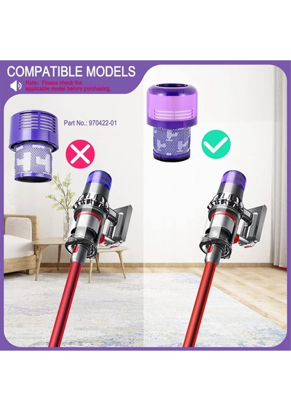 V11 V15 Elektrikli Süpürge Elektrikli Zemin Fırça Kafası + Hepa Filtre Aksesuarları Için Yedek Yedek Parçalar (Yurt Dışından) modelleri