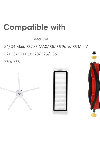 S4 S5 S50 S51 S55 Için Ana Fırça Yan Fırça Hepa Filtresi (Yurt Dışından) modelleri