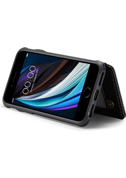 iPhone6/6s/7/8/se (2020)/SE (2022) Kılıf Kartı Sahibi Telefon Kickstand Cover-Black Için (Yurt Dışından)