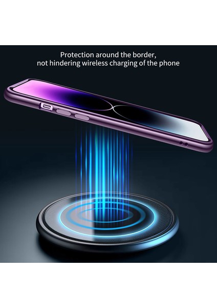 Pc Lens Film-Siyah/khaki ile iPhone13 6.1 Inç Kasa Sert Pc Telefon Kabuğu Için Ultra Ince Telefon Kapağı (Yurt Dışından) modelleri