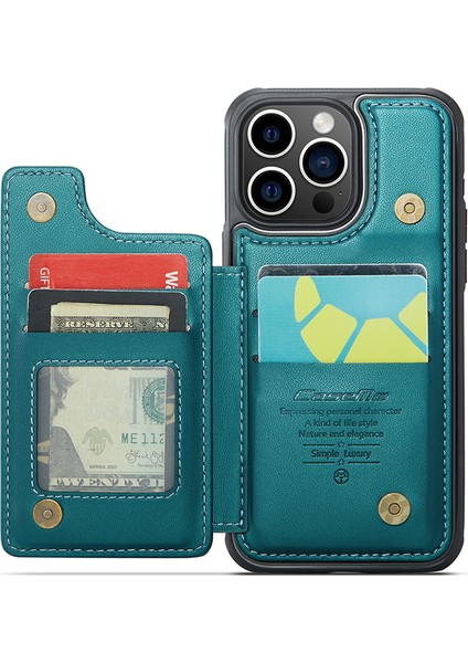 iPhone15 Pro Kickstand Case Card Tutucu Parlak Telefon Kapak Yeşil (Yurt Dışından) modelleri