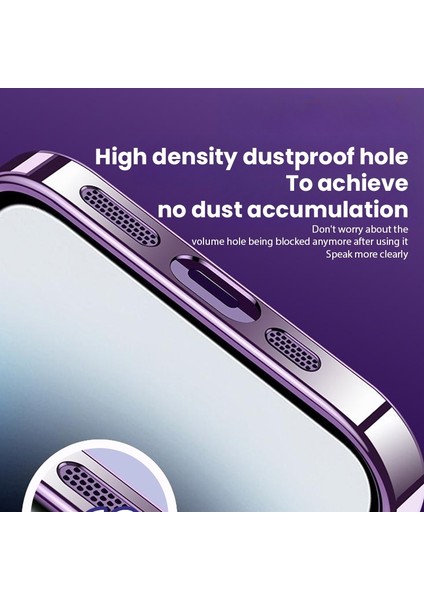 Pc Telefon Kılıfı iPhone15 Pro Max Elektrokaplatma Cam Lens Film Kickstand Cover Magsafe-Şeffaf Turuncu ile Uyumlu (Yurt Dışından) indirimleri