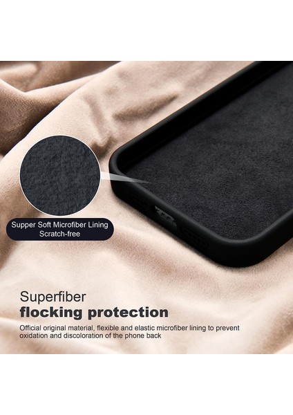 iPhone14 Manyetik Telefon Kasası Gizli Kickstand Koruyucu Kapak Şok Geçirmez Sıvı Silikon Kabuk Black (Yurt Dışından) indirimleri