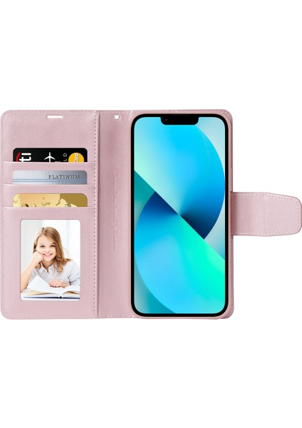 iPhone14 Plus Içincüzdan Telefon Kılıfı Plus Pu Deri Kapağı Magsafe-Rose Gold ile Uyumlu (Yurt Dışından) fiyatları