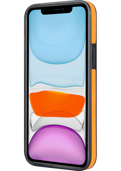 iPhone11 Pro Wave Desen Cep Telefonu Kılıfı Pu+Tpu Bileklik Kapak-Por (Yurt Dışından)