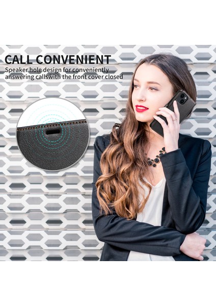 iPhone15 Plus Pu Pu Deri Stand Kapağı Manyetik Kapatma Telefon Kılıfı Rfıd Blowıng Fonksiyon Kabuk-Kırmızısı (Yurt Dışından)