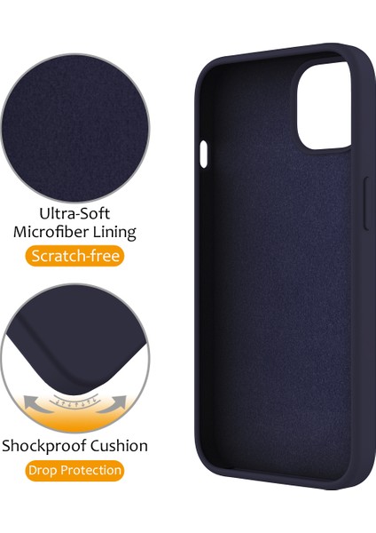 iPhone12/12 Pro Case Kickstand Telefon Kapağı Magsafe-Midnight Mavi ile Uyumlu (Yurt Dışından)