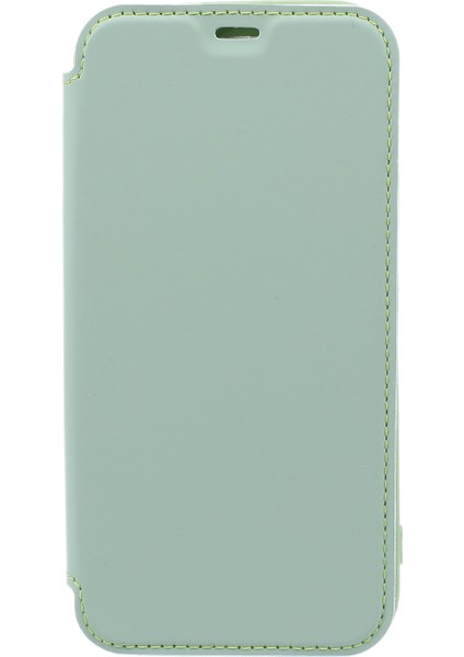 iPhone15 Pro Koruyucu Kılıf Kart Tutucu Kickstand Sıvı Silikon Cilt Touch Telefon Kapağı Matcha Yeşil (Yurt Dışından)