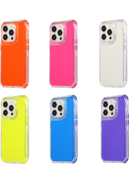 iPhone15 Pro Max Için Four Corners Yastıklama Telefon Kılıfı Pc+Tpu Moblie Telefon Geri Kapak-Orange (Yurt Dışından) modelleri