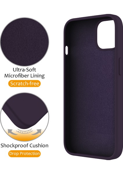 iPhone12/12 Pro Case Kickstand Telefon Kapağı Magsafe-Dark Mor ile Uyumlu (Yurt Dışından)