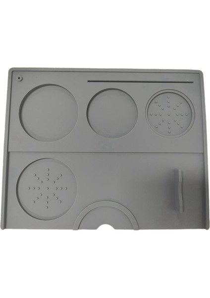 Espresso Tampon Mat Silikon Kahve Tamper Mat-Gri (Yurt Dışından)