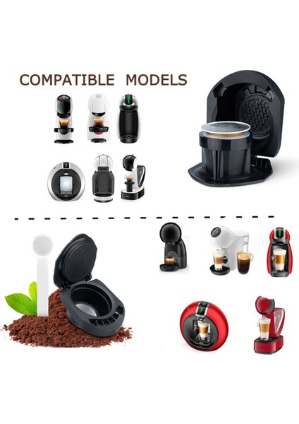 Kahve Adaptörü Dolce Gusto Yeniden Kullanılabilir Kapsül Adaptörü (Yurt Dışından)