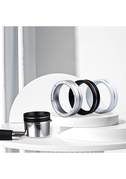 Espresso Kahve Dozaj Halkası - Kahve Filtre Halkası Huni Gümüş 51MM (Yurt Dışından)
