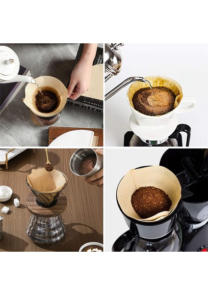 300PCS Kahve Filtreleri Sandık Makinelerinin Üzerine Dökmek Için Tek Kullanımlık Filtreler (Yurt Dışından)