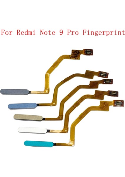 Orijinal Parmak Izi Sensörü Ana Düğme Flex Kablo Xiaomi Redmi Için Not 9 Pro Parmak Izi Sensörü Tarayıcı Dokunmatik Kımlık Onarım Parçaları (Yurt Dışından)
