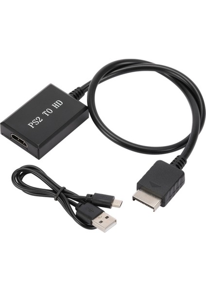 Ps2'den Hd'ye Ses Video Dönüştürücü Adaptör 1080P Ps1/2/3 Için Ekran Modları Hdtv Pc Için Full Hd Kablo Adaptörü (Yurt Dışından)
