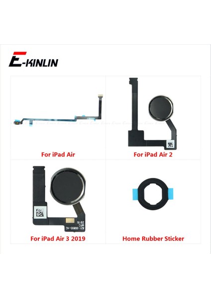 Dokunmatik Kimlik Parmak Izi Bağlantı Sensörü Tarayıcı Konektörü Flex Kablo iPad Air 1 2 3 2019 Ev Dönüş Düğmesi Anahtar Parçaları Değiştirin (Yurt Dışından)