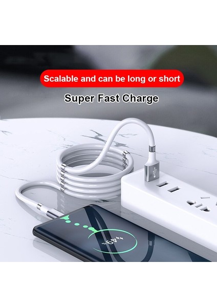 4A Hızlı Şarj Cihazı USB Tipi C Kablosu Xiaomi Redmi Için Not 10 9 8 Samsung Ios Android Telefon Şarj Mikro USB C Kablosu Manyetik Veri (Yurt Dışından)