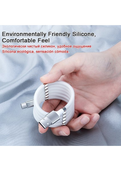 4A Hızlı Şarj Cihazı USB Tipi C Kablosu Xiaomi Redmi Için Not 10 9 8 Samsung Ios Android Telefon Şarj Mikro USB C Kablosu Manyetik Veri (Yurt Dışından)