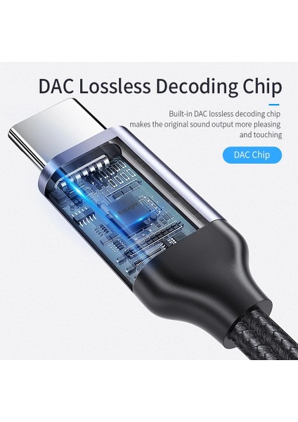 Essager USB Tip-C - 3,5 mm Jack Dişi Adaptör Kulaklık Kulaklık Tip C - 3,5 mm Aux Ses Kablosu Xiaomi Samsung Huawei Için (Yurt Dışından) fırsatları