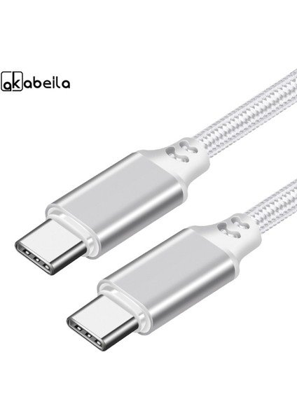 USB Kablosu PD100W USB C Tip C Hızlı Şarj Kablosu Xiaomi Samsung MacBook iPad 5A Cep Telefonu Kablosu USB Kablosu Tip C (Yurt Dışından)