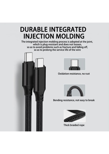 USB Kablosu PD100W USB C Tip C Hızlı Şarj Kablosu Xiaomi Samsung MacBook iPad 5A Cep Telefonu Kablosu USB Kablosu Tip C (Yurt Dışından) indirimleri