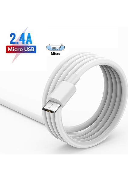 Orijinal Mikro USB Kablosu 5A Süper Hızlı Şarj Hattı Için Huawei P30 P20 Pro Cep Telefonu Kablosu 2.4A Microusb 3 M Cep Telefonu Kablosu (Yurt Dışından)