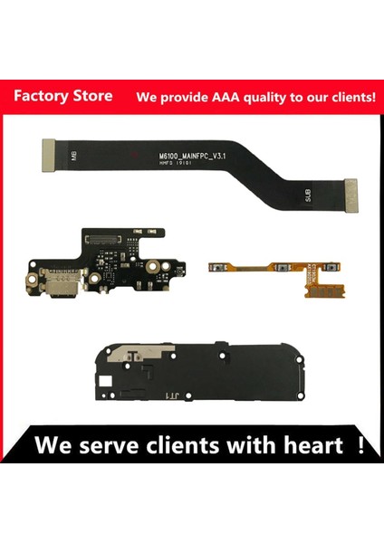 Redmi Note 7 Için Flex Redmi Not 7 Için Hoparlör Redmi Not 7 Için Güç Ses Düğmeleri Flex Kablo USB Şarj Standı (Yurt Dışından)
