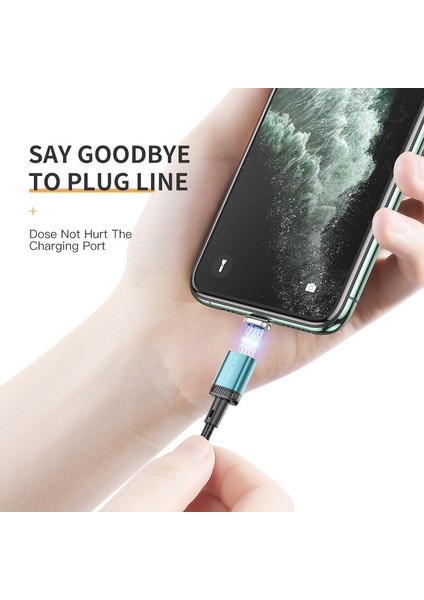 Kuulaa Manyetik Kablo Mikro USB Tip C Hızlı Şarj Kablosu iPhone 12 11 Pro Xs Max Xr x 8 7 Şarj Cihazı Microusb USB C Tel Kablosu (Yurt Dışından)
