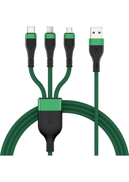 4ft 100W Hızlı Şarj Dizüstü Bilgisayar Kablosu-Yeşil (Yurt Dışından)